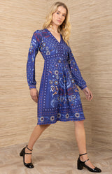 Kimora Jersey Dress, color-Navy