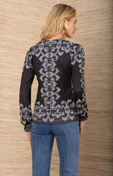 Addisyn Jersey Top, color-Black