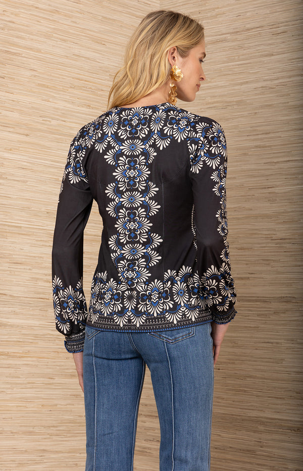 Addisyn Jersey Top, color-Black