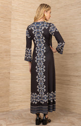 Lilyana Jersey Dress, color-Black