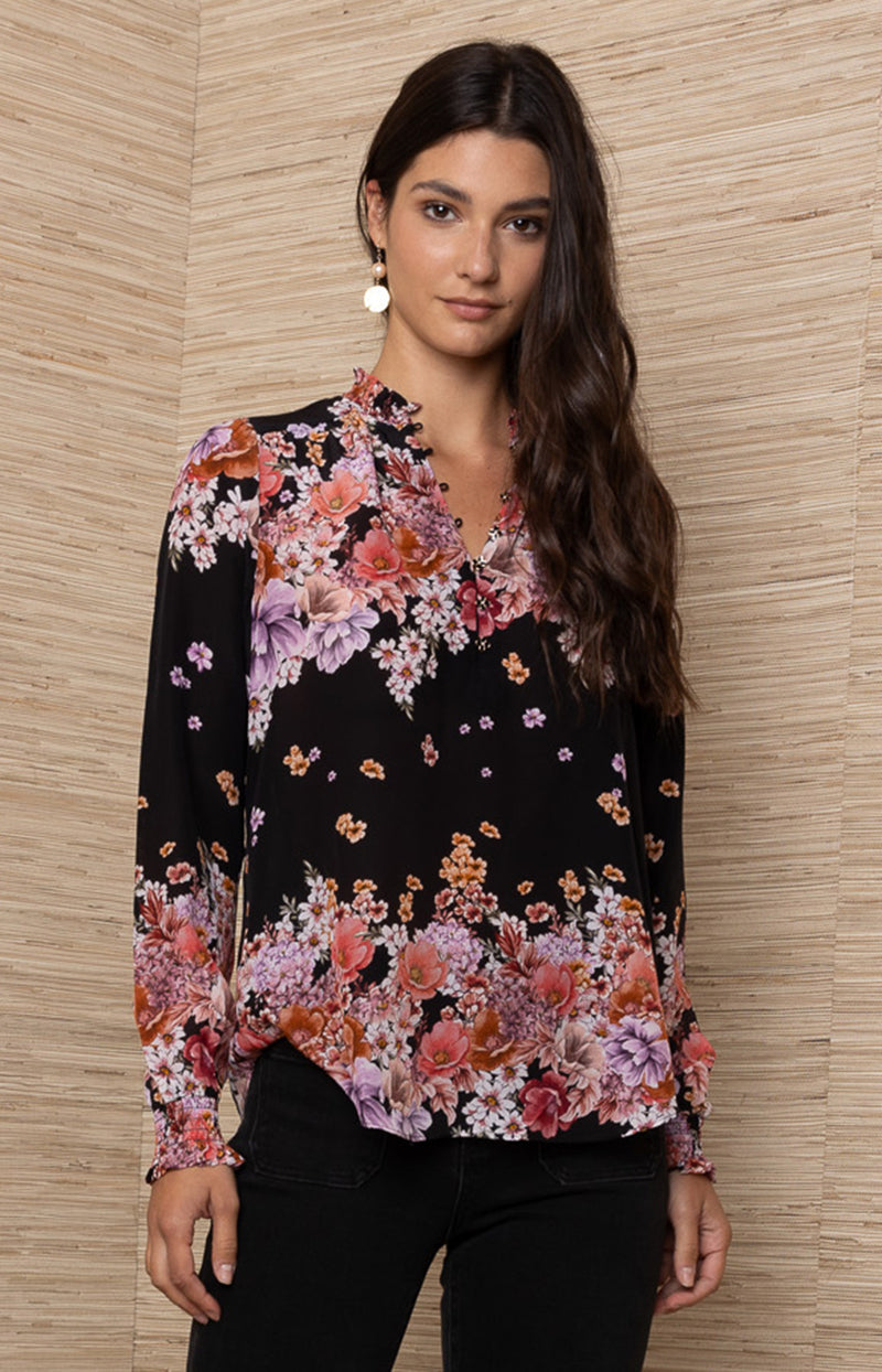 Marlowe Silk Top, color_black