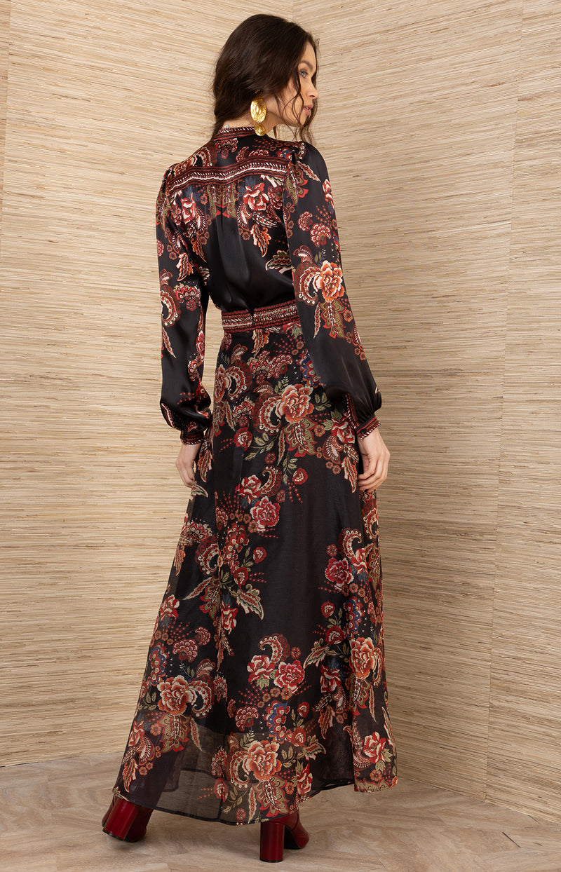 Araceli Organza Skirt, color-Black