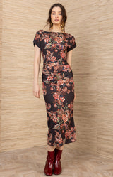 Iliana Jersey Dress, color-Black