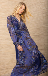 Paityn Chiffon Maxi Dress, color_Navy