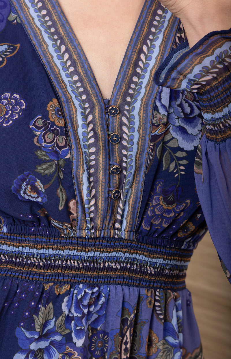 Paityn Chiffon Maxi Dress, color_Navy