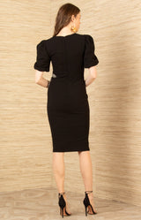 Billie Dress Beaded, color-Black