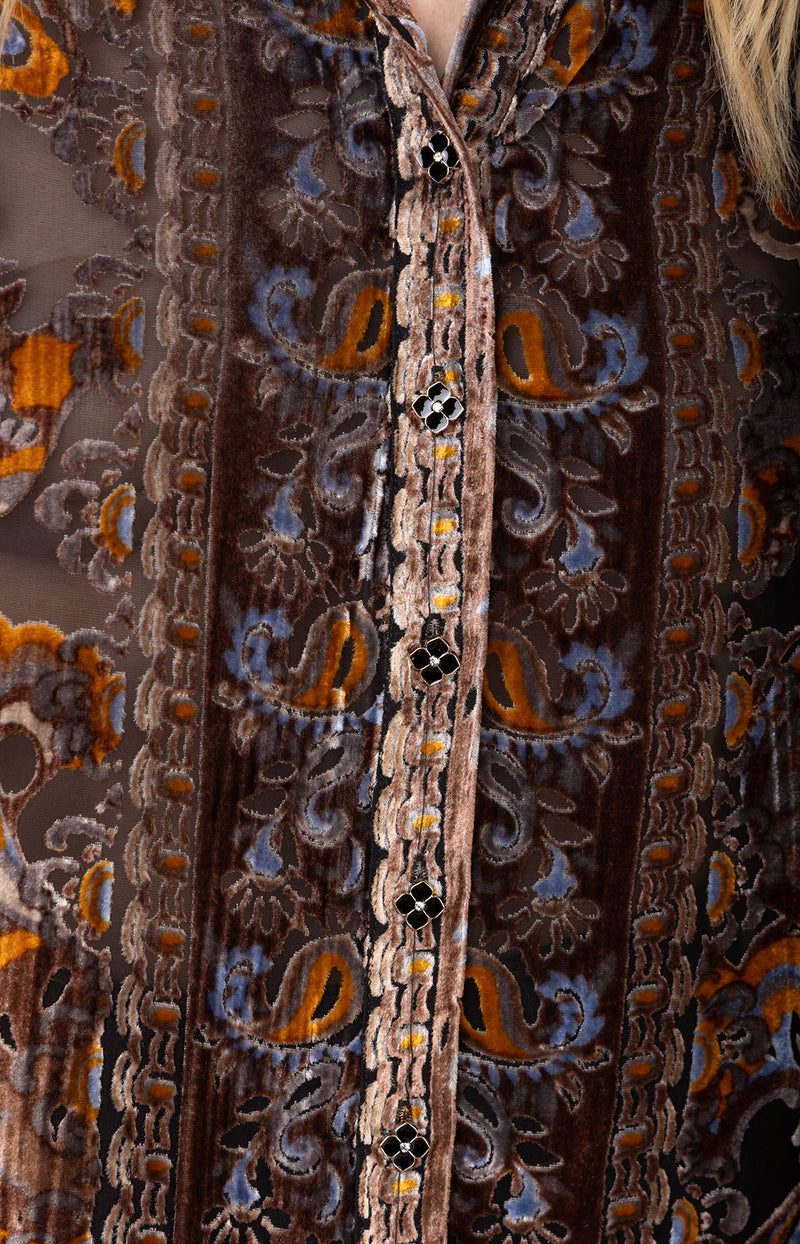 Kaiya Burnout Top, color-Black