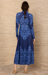 Ainhoa Jersey Dress, color-Navy