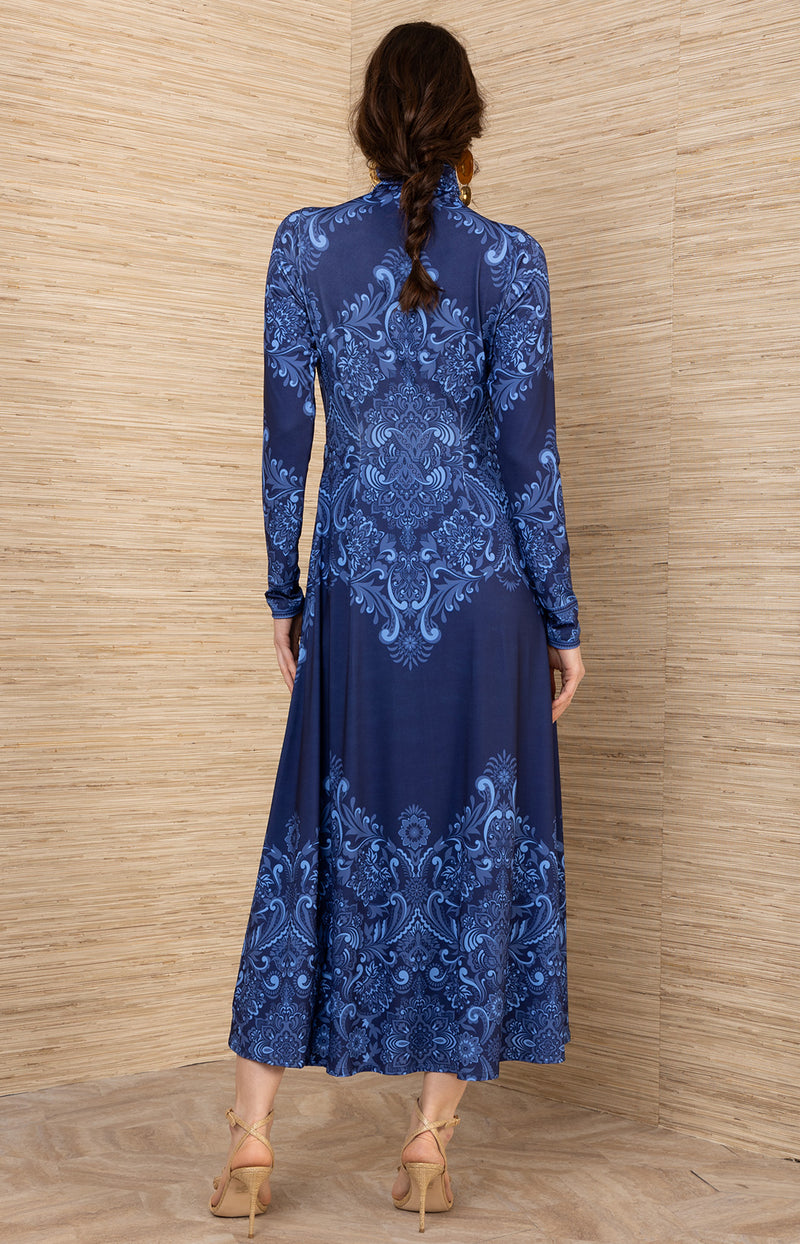 Ainhoa Jersey Dress, color-Navy