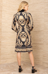 Judith Jersey Dress,color-Black