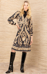 Judith Jersey Dress,color-Black