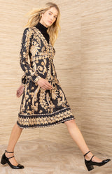 Judith Jersey Dress,color-Black