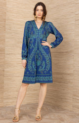 Judith Jersey Dress,color-Navy