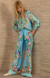 Khalani Charmeuse Top, color-Blue