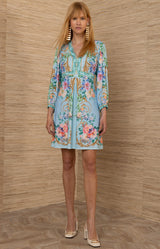 Sariah Jersey Dress, color-Blue