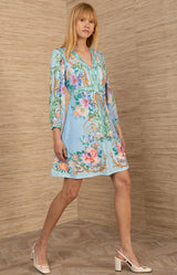 Sariah Jersey Dress, color-Blue