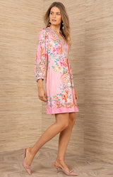 Sariah Jersey Dress, color-Coral