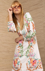 Sariah Jersey Dress, color-Ivory