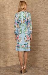 Sariah Jersey Midi Dress, color-Blue