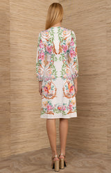 Sariah Jersey Midi Dress, color-Ivory