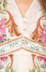 Frida Organza Dress, color-Ivory