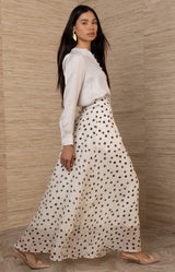 Ariadne Organza Skirt, color-Ivory