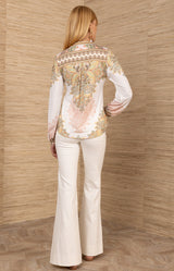 Azaria Jersey Top, color-Ivory