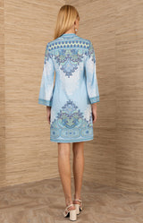 Keyla Jersey Dress, color-Blue