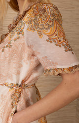 Micah Organza Maxi Dress, color-Ivory