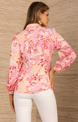 Kyleigh Jersey Top, color_coral