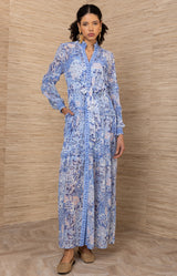 Meghan Chiffon Dress, color_blue