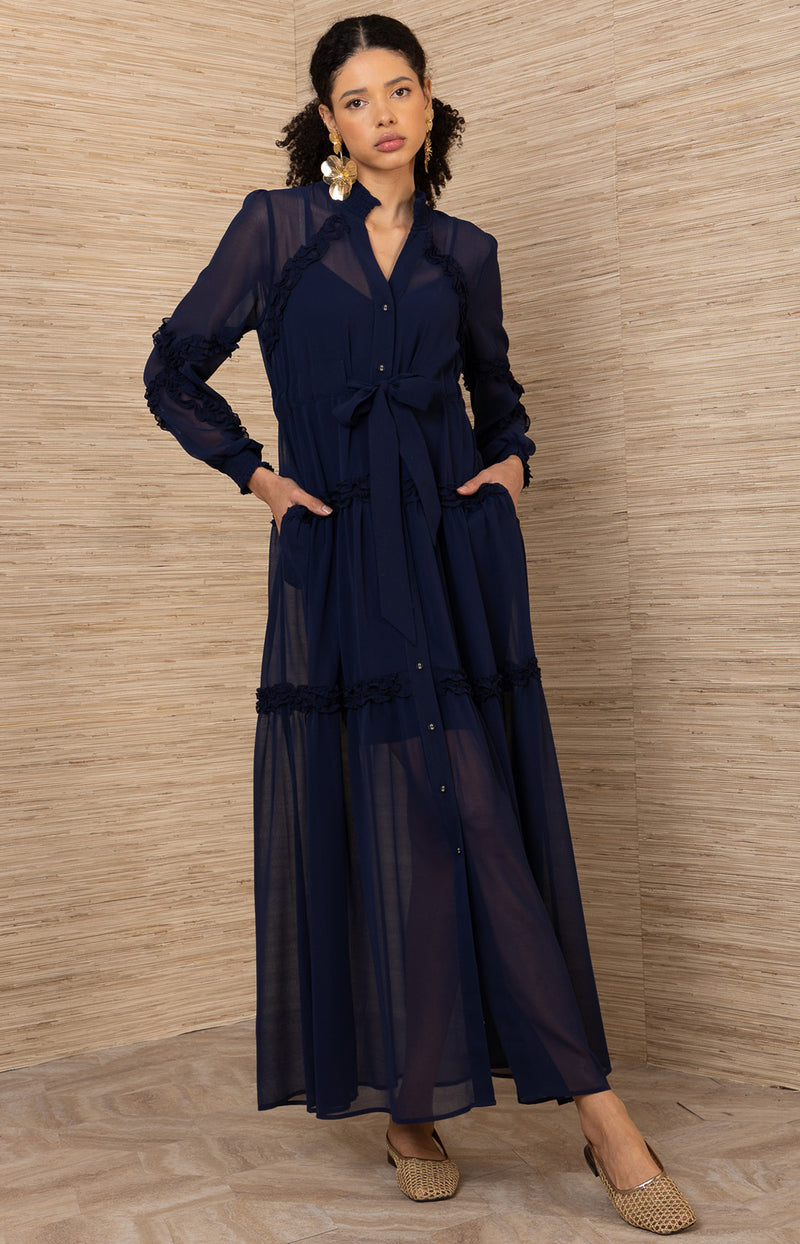 Meghan Chiffon Solid Dress