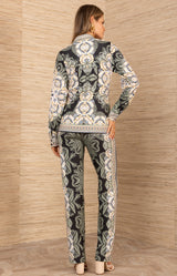 Tatiana Jersey Top, color-Black