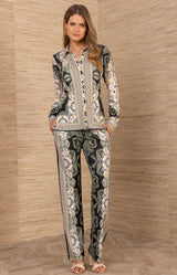 Tatiana Jersey Top, color-Black