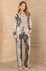 Tori Jersey Pant, color-Black