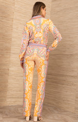 Tori Jersey Pant, color-Orange
