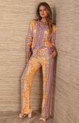 Tori Jersey Pant, color-Orange