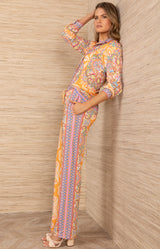 Tori Jersey Pant, color-Orange