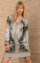 Aarya Jersey Dress, color-Black