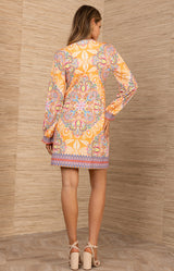 Aarya Jersey Dress, color-Orange