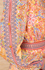 Eleanora Chiffon Maxi Dress, color-Orange