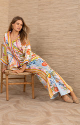 Mauve Silk Pant, color-Orange