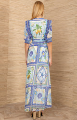 Lovisa Chiffon Dress, color-Blue