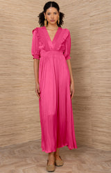 Lovisa Charmeuse Dress, color_Pink