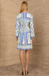 Aadhya Jersey Dress, color-Blue