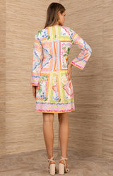 Aadhya Jersey Dress, color-Orange