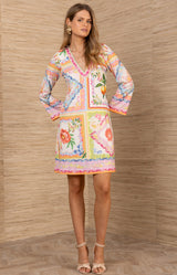 Aadhya Jersey Dress, color-Orange