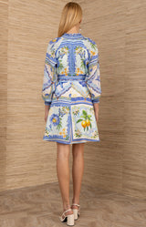 Lakelynn Linen Dress, color-Blue