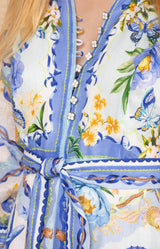 Lakelynn Linen Maxi Dress, color-Blue