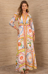 Lakelynn Linen Maxi Dress, color-Orange
